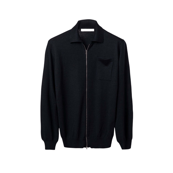 Giacca Uomo misto Cashmere Lana e Seta Zip shooting-0