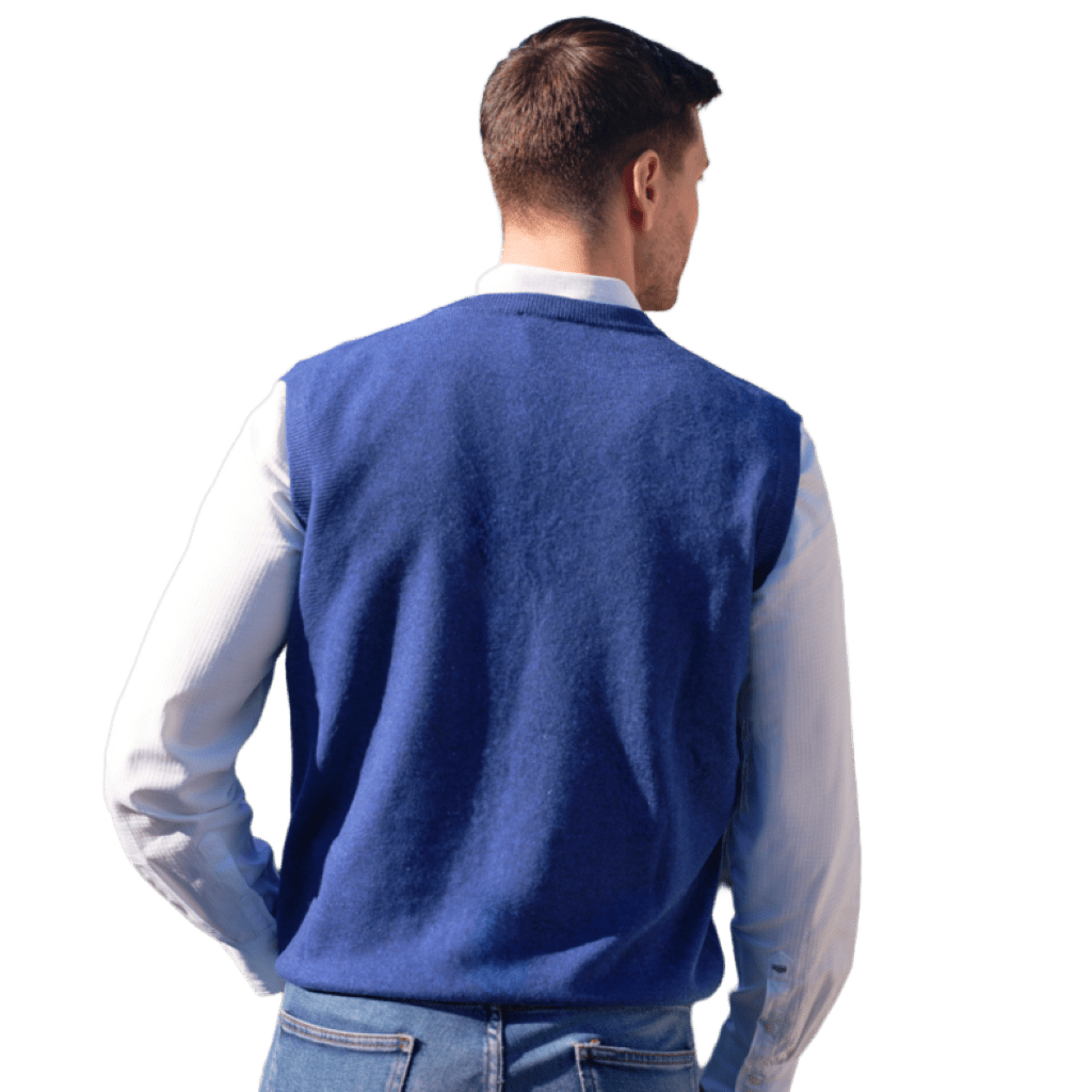 Gilet Uomo Puro Cashmere scollo a V-1