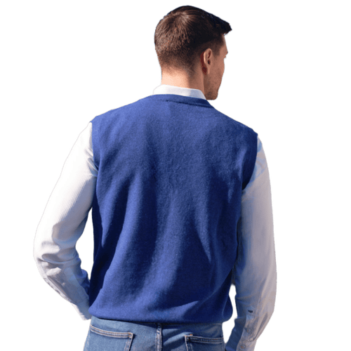 Gilet Uomo Puro Cashmere scollo a V-1