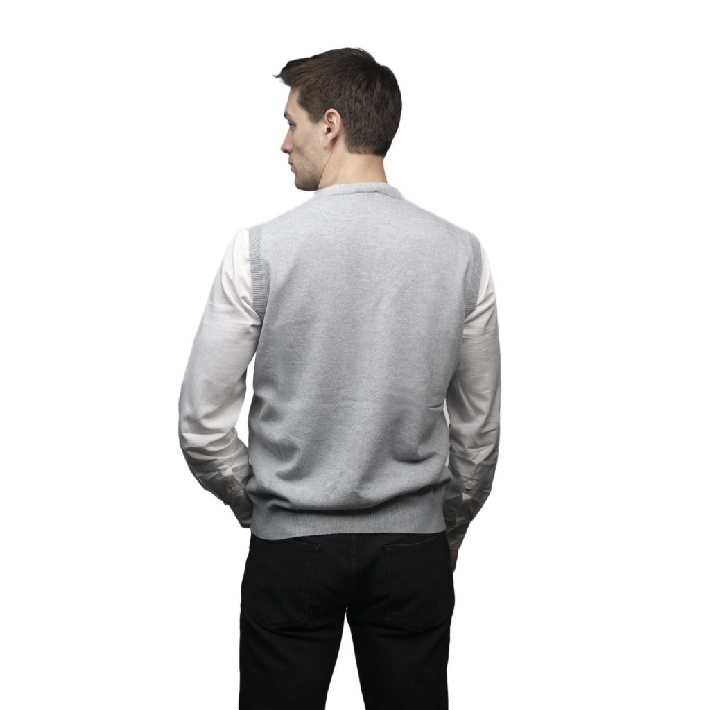 Gilet Uomo Puro Cashmere scollo a V-3