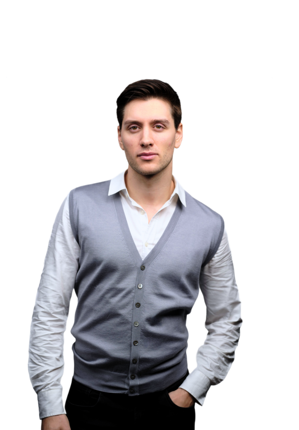 Gilet Uomo Misto Cashmere e Seta-0