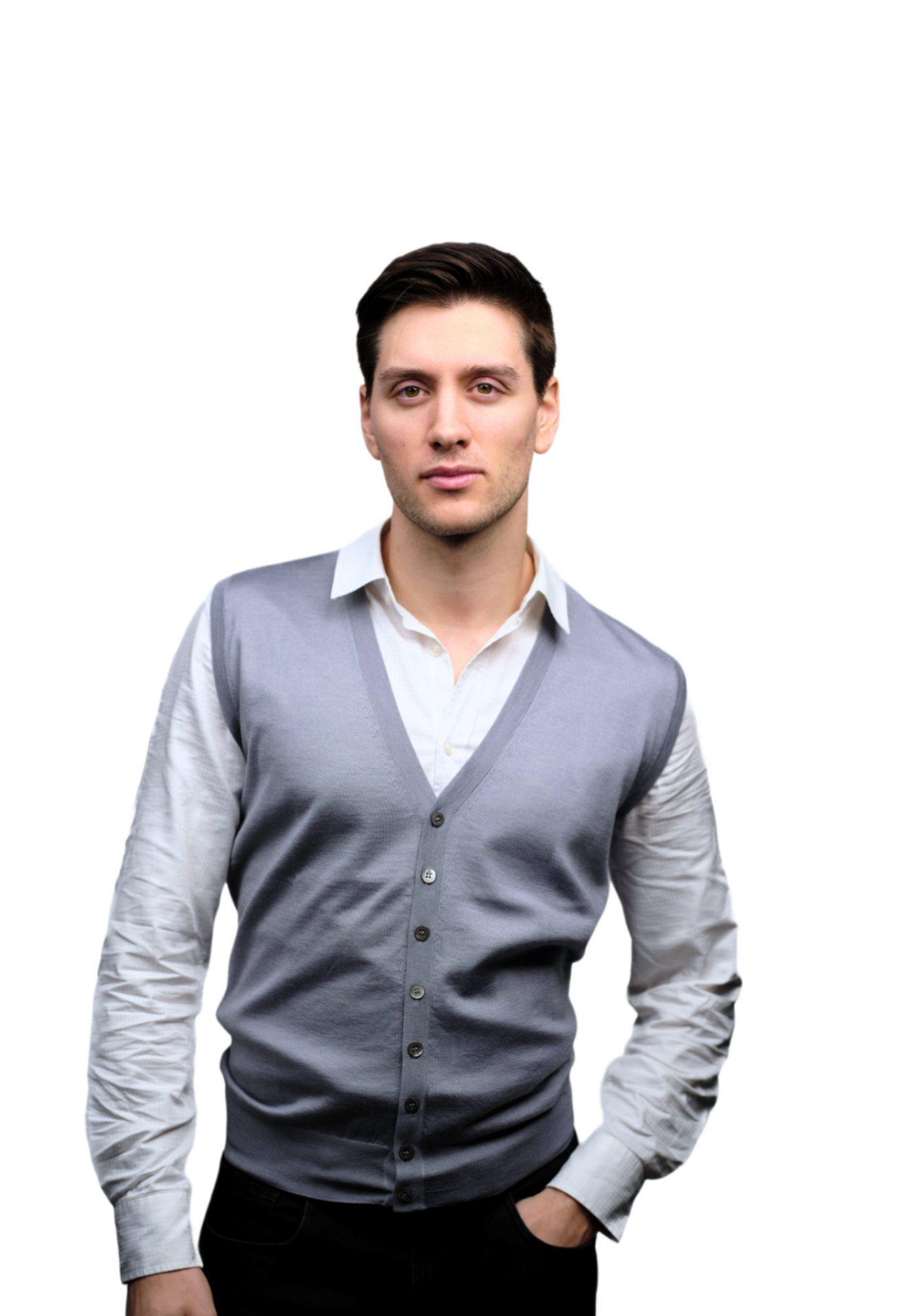 Gilet Uomo Misto Cashmere e Seta-0