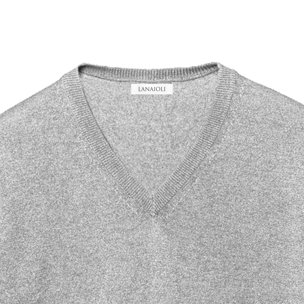 Men's 100% Pure Cashmere V-Neck Sweater-3