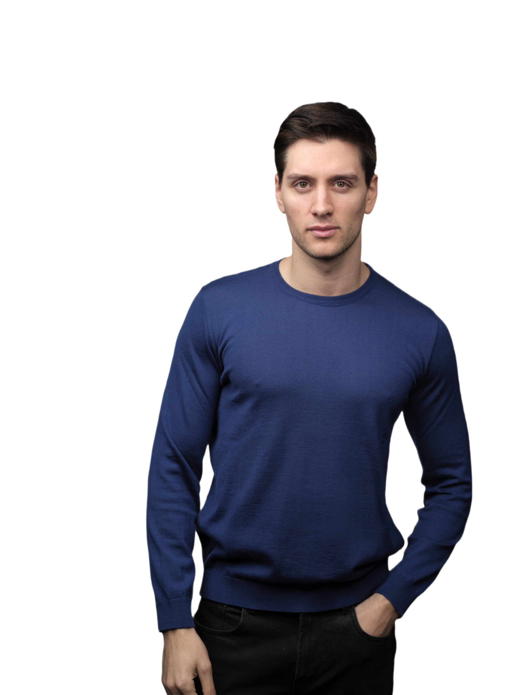 Maglia Uomo Girocollo in Lana Merino-0