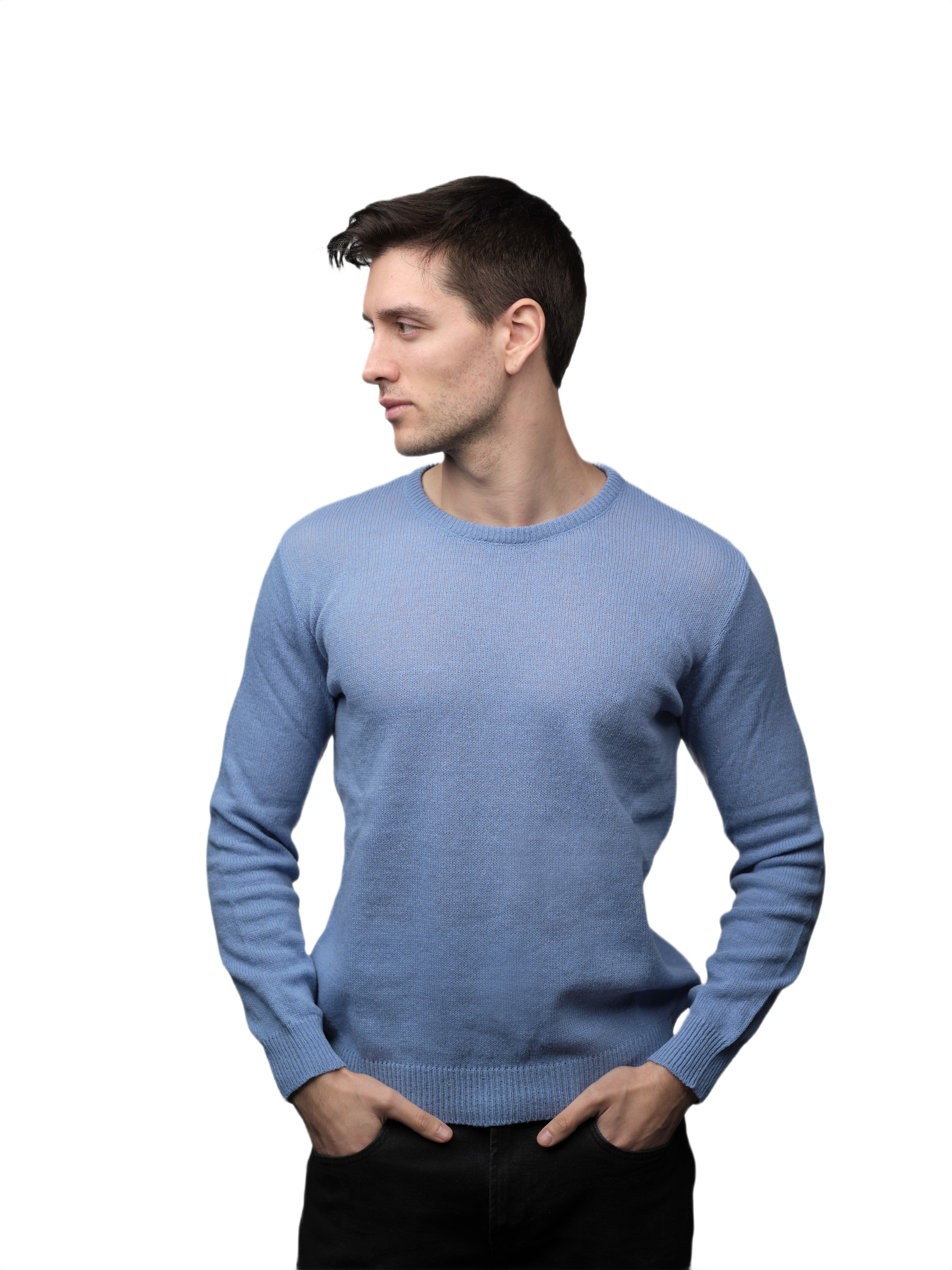 Maglia Uomo Lana Merino Girocollo Filiera Corta-3