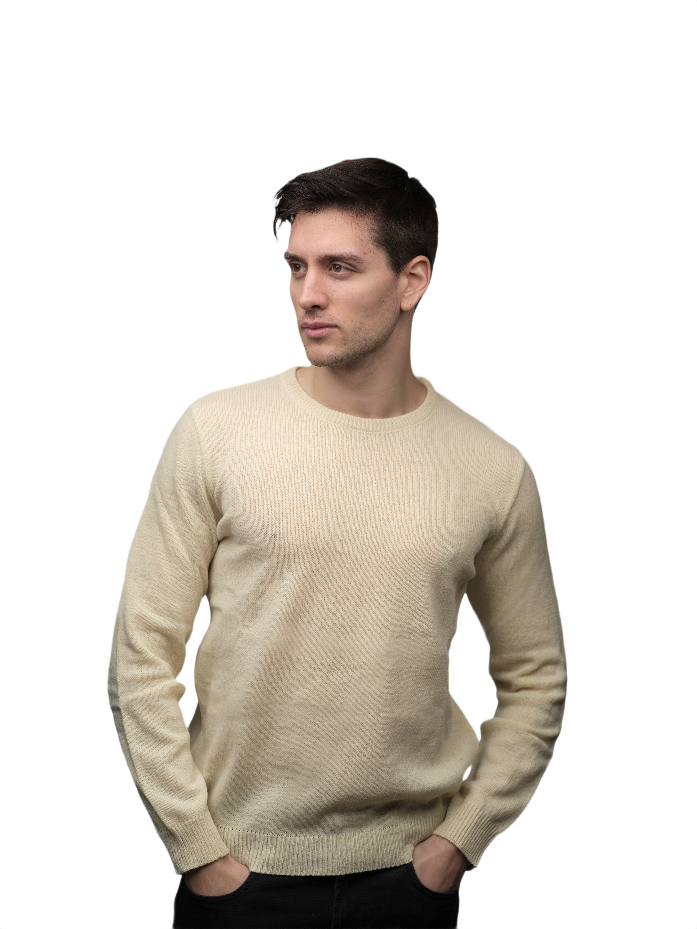 Maglia Uomo Lana Merino Girocollo Filiera Corta-0