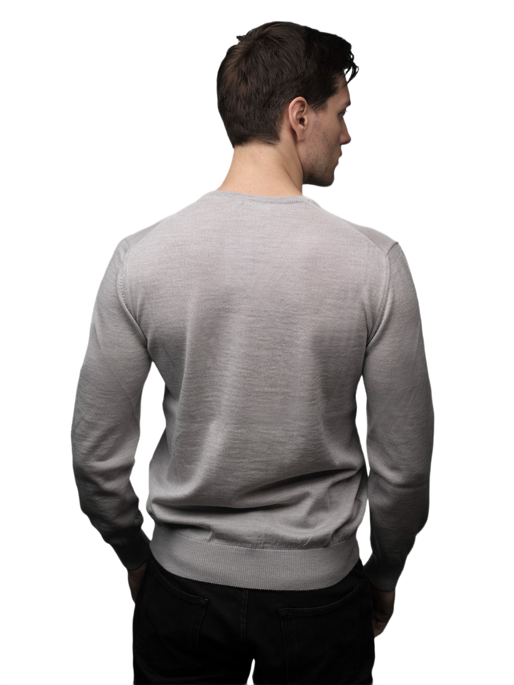 Maglia Uomo Scollo V Lana Merino Extrafine-1