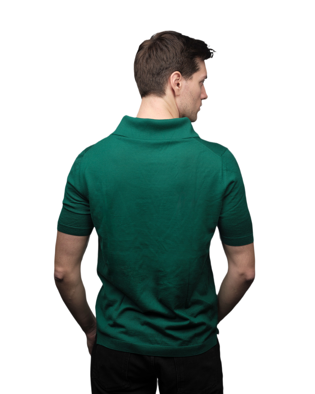 Polo Uomo Maniche Corte Pura Lana Merino Extrafine-1