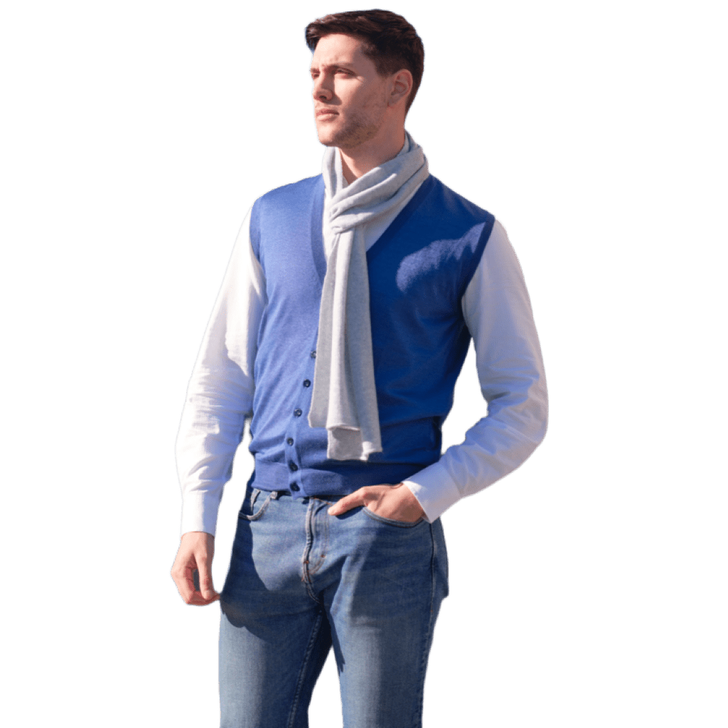 Gilet Uomo Misto Cashmere e Seta-4