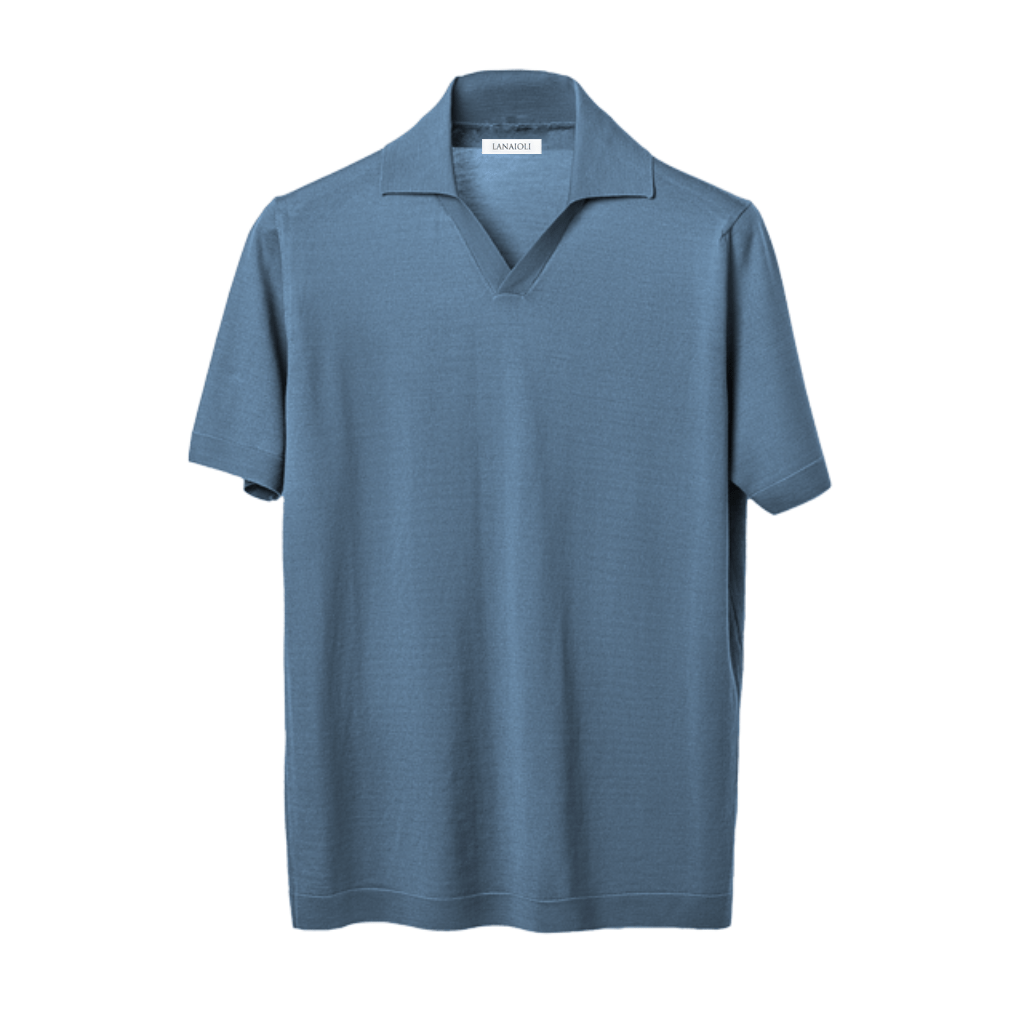 Polo Uomo Maniche Corte Pura Lana Merino Extrafine-7